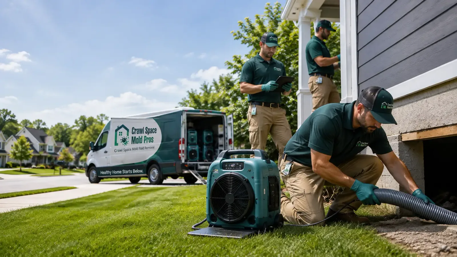 Crawl Space Mold Removal in Griswold, CT